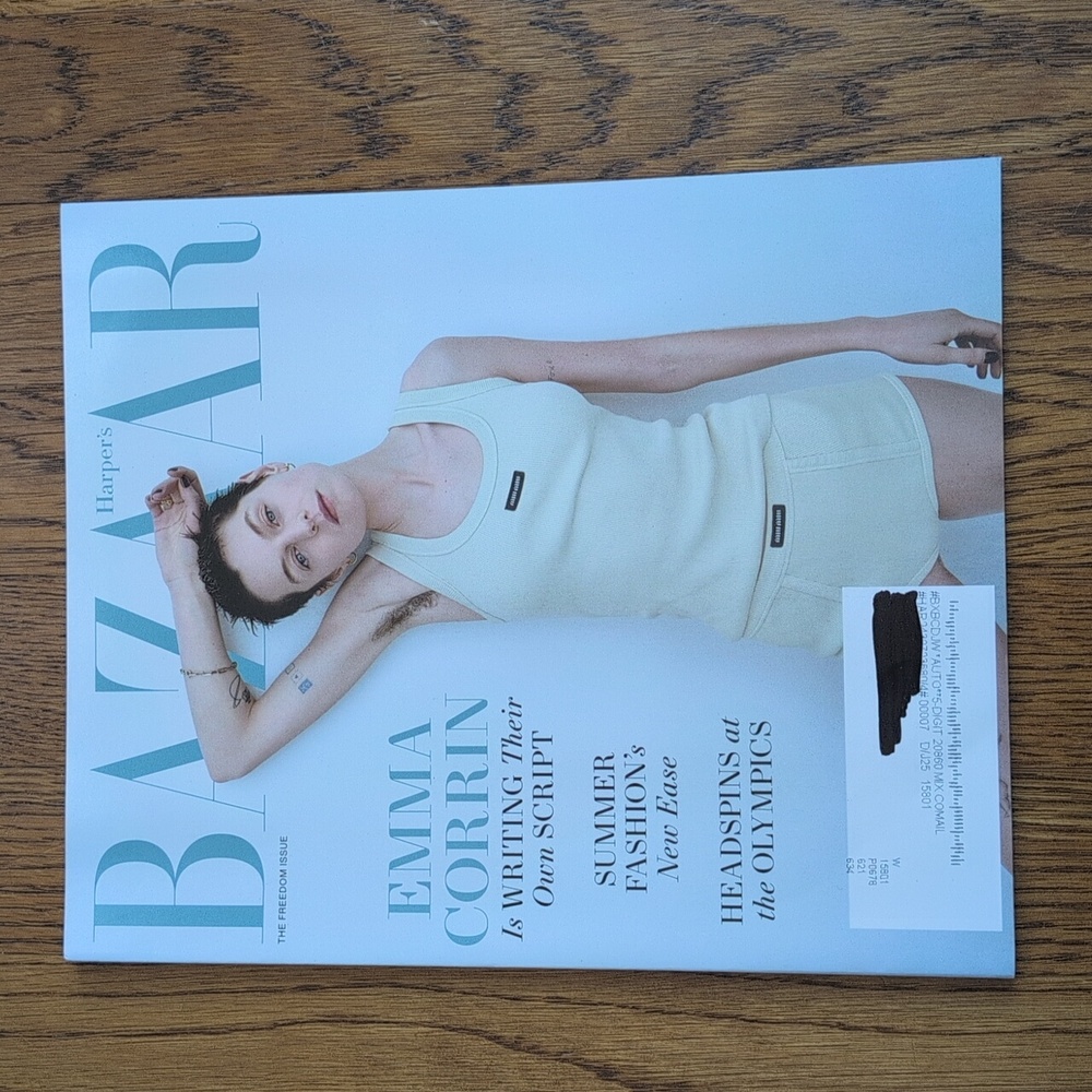 Harper's Bazaar Magazine The Freedom Issue Emma Corrin June July 2024